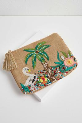 beaded island dreams pouch
