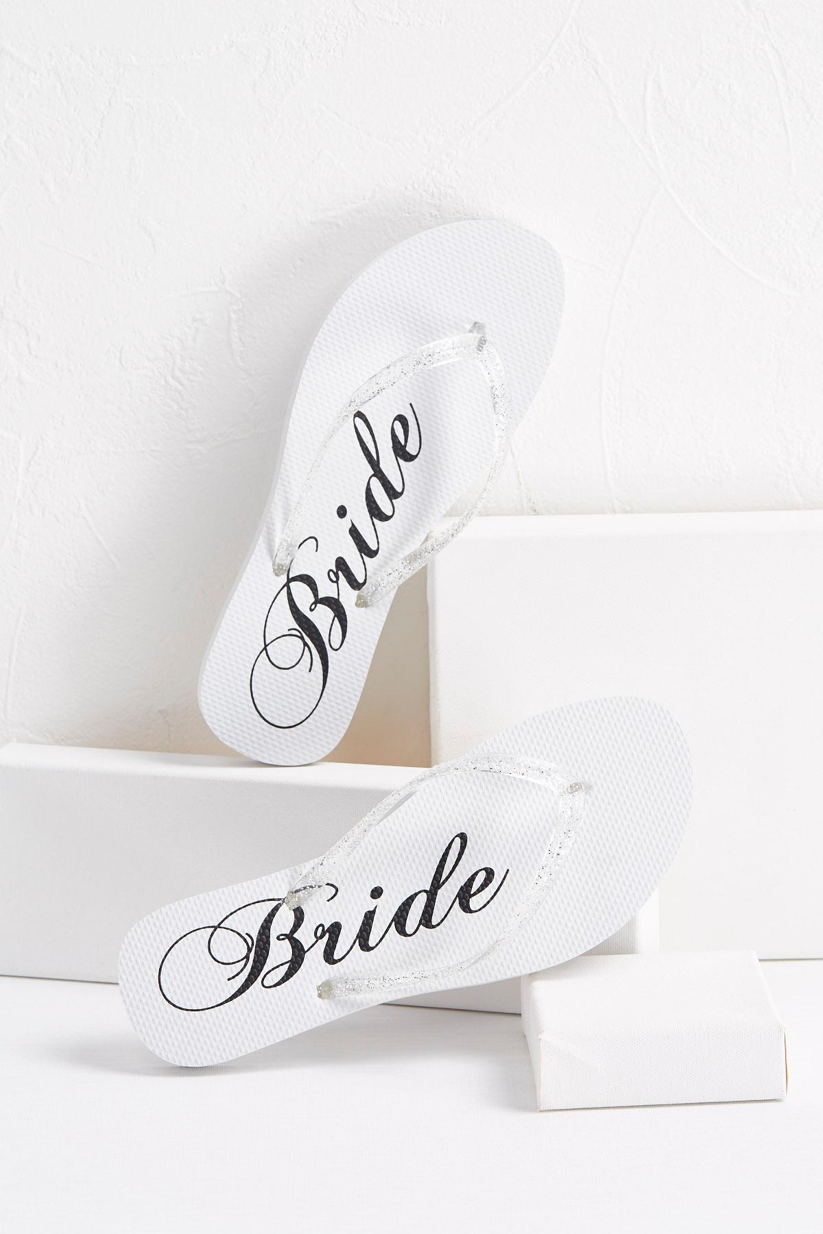 Glitter Bride Flip- Flops