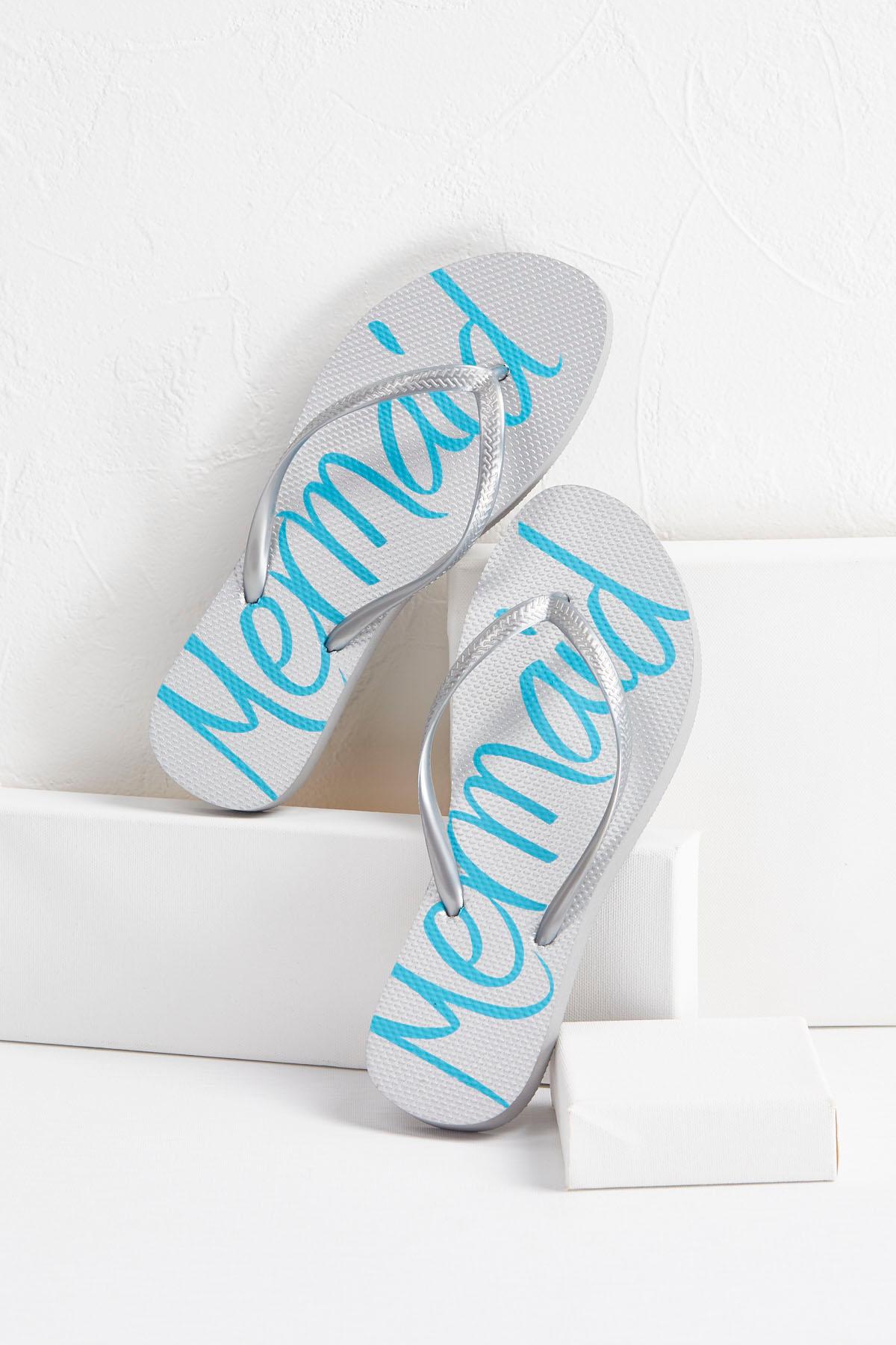 Metallic Mermaid Flip- Flops