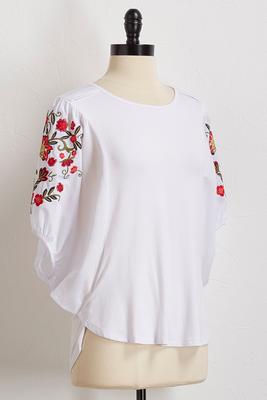 poplin balloon sleeve top