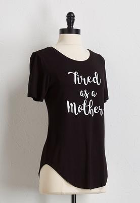 tired as a mother tee