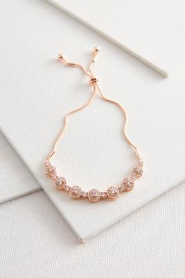 pave pull string bracelet