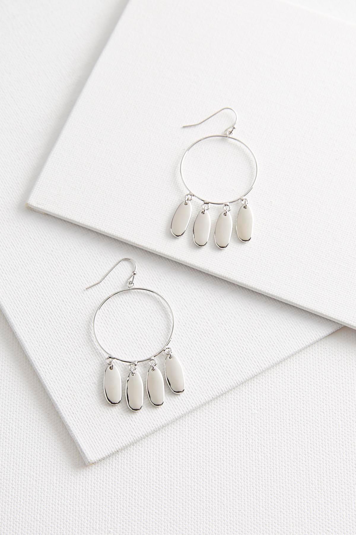 Shaky Beaded Hoop Earrings