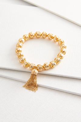 palm leaf stretch bracelet
