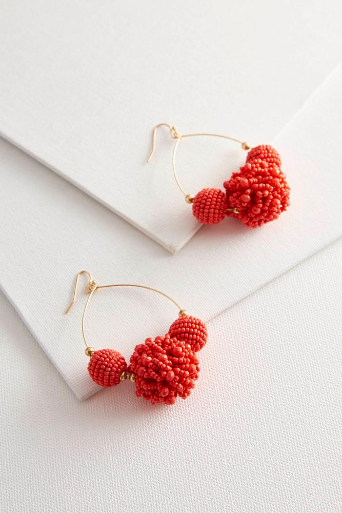 Triple Circle Seed Bead Earrings