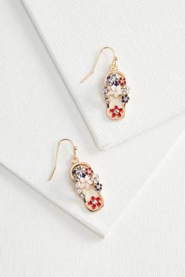 flip flop dangle earrings