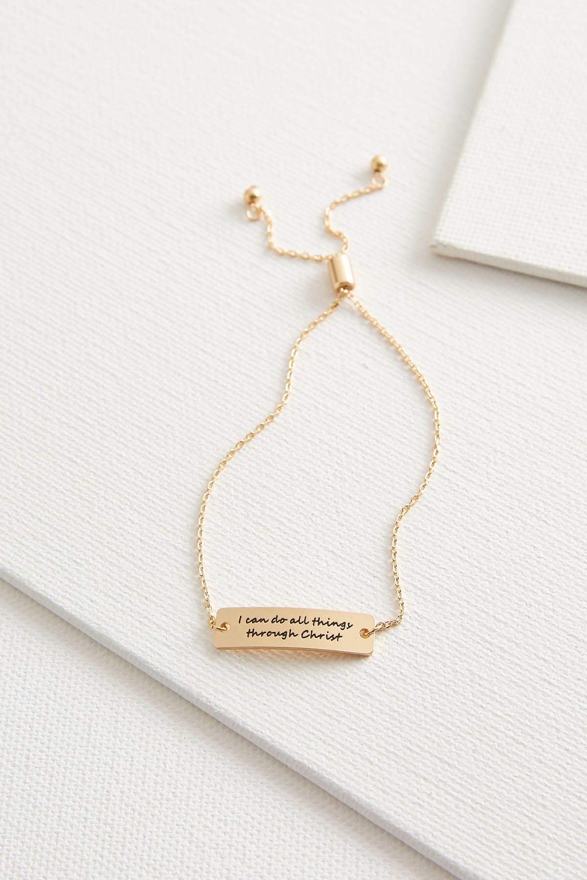 Inspirational Bar Bracelet
