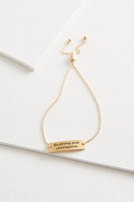 be strong and courageous bracelet