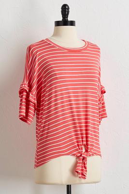 knotted stripe tee