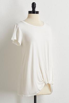 knotted front tee