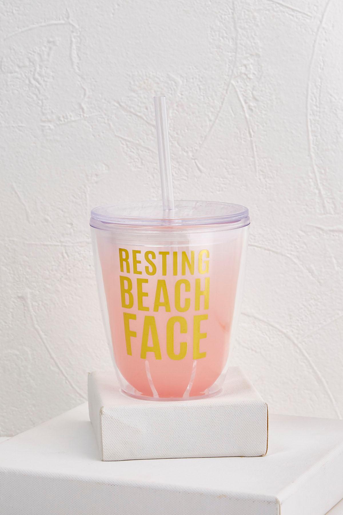 Resting Beach Face Tumbler