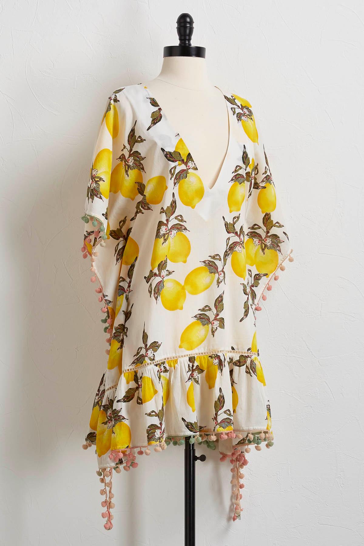 Lemon And Pom- Pom Cover- Up
