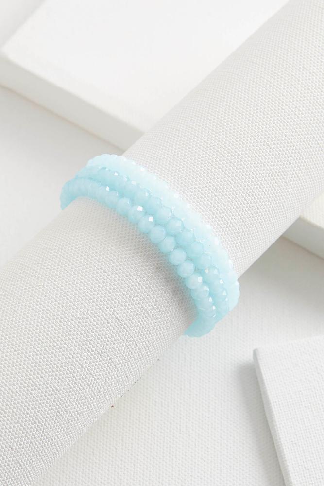 Crystal Bead Stretch Bracelet Set