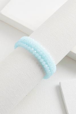 crystal bead stretch bracelet set