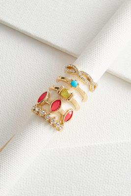 multi stone ring set