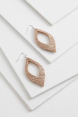 metallic textured earrings