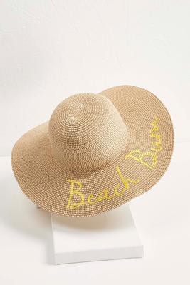 metallic beach bum sun hat