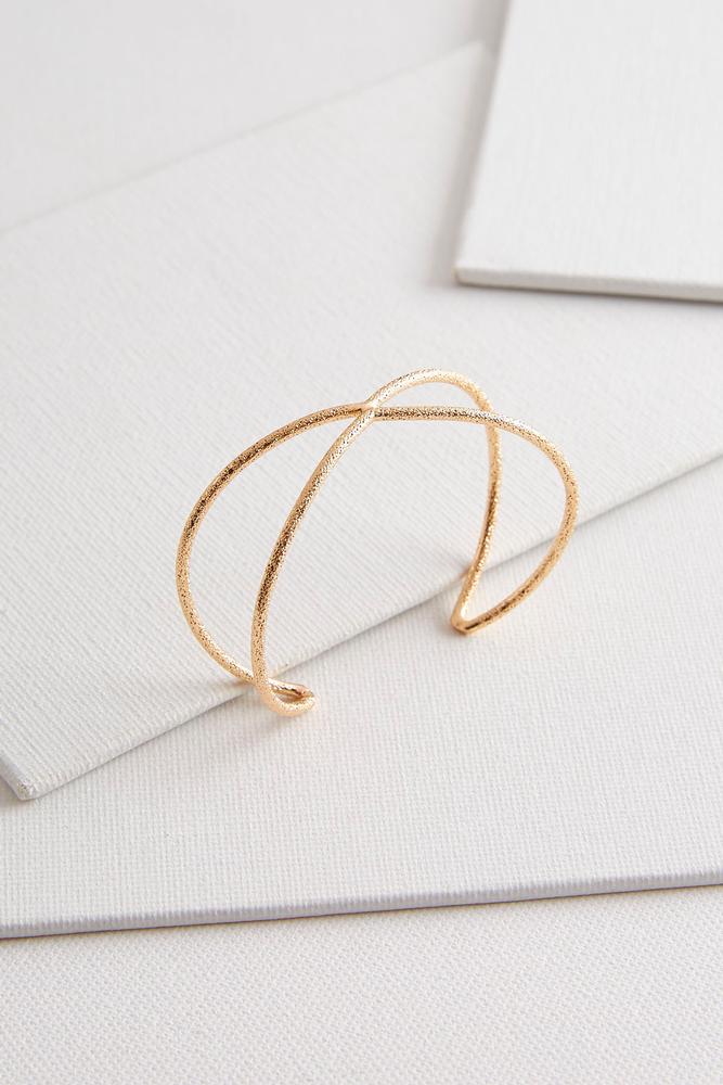 Textured Metal Cuff Bracelet