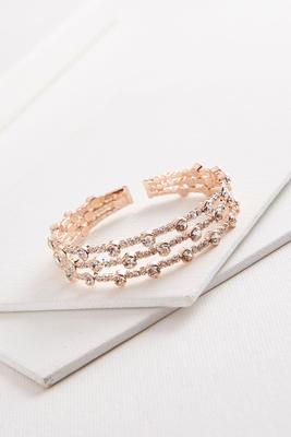 multi row rhinestone cuff