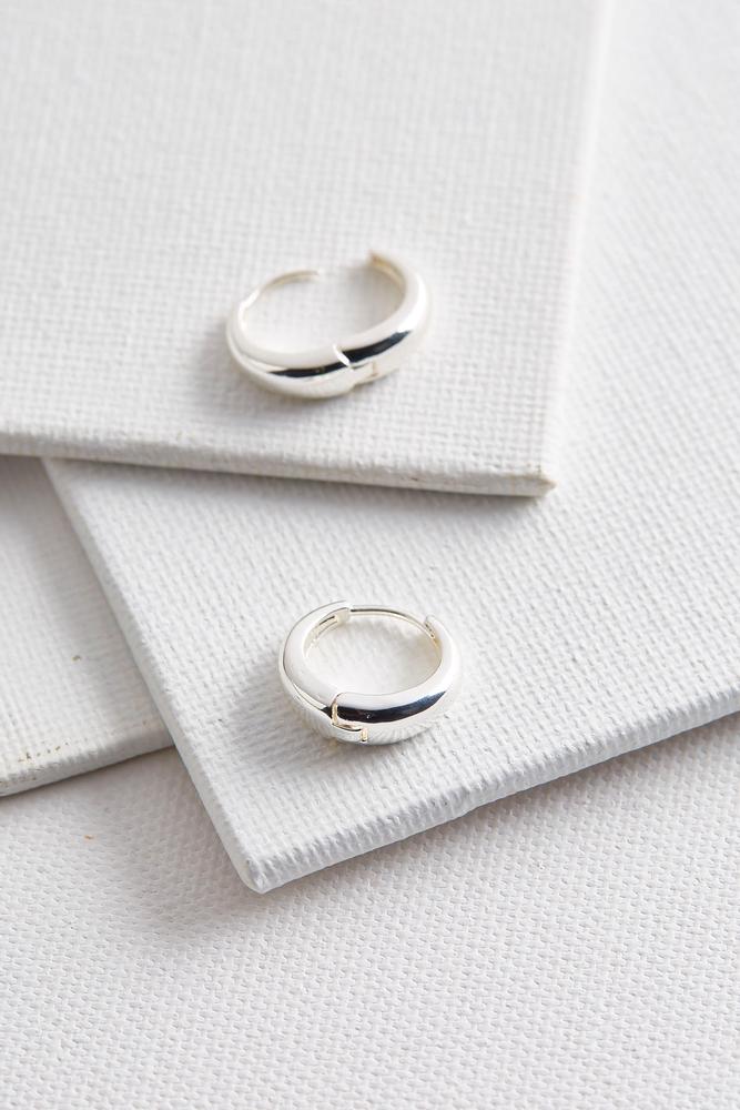 Small Metal Hinge Hoop Earrings