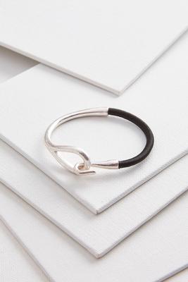 metal hook cord bracelet