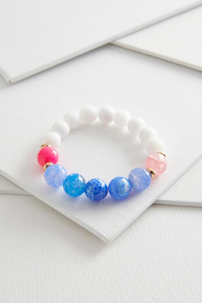 Beaded Semi- Precious Stretch Bracelet