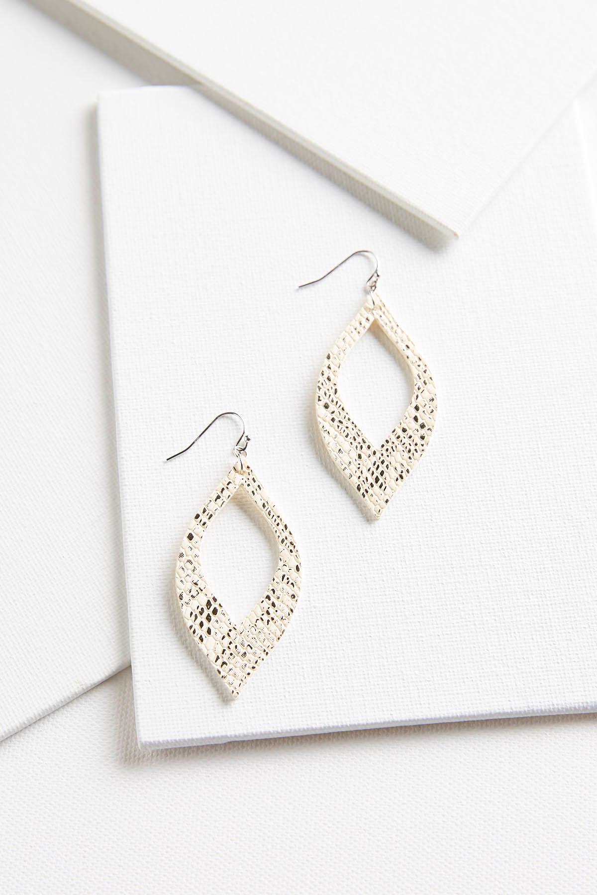 Snake Skin Textured Earrings
