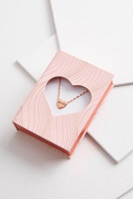 blessed heart pendant necklace