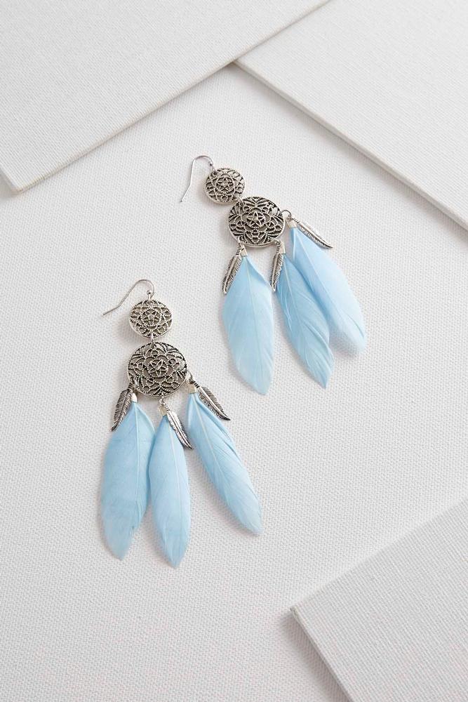 Dream Catcher Feather Earrings