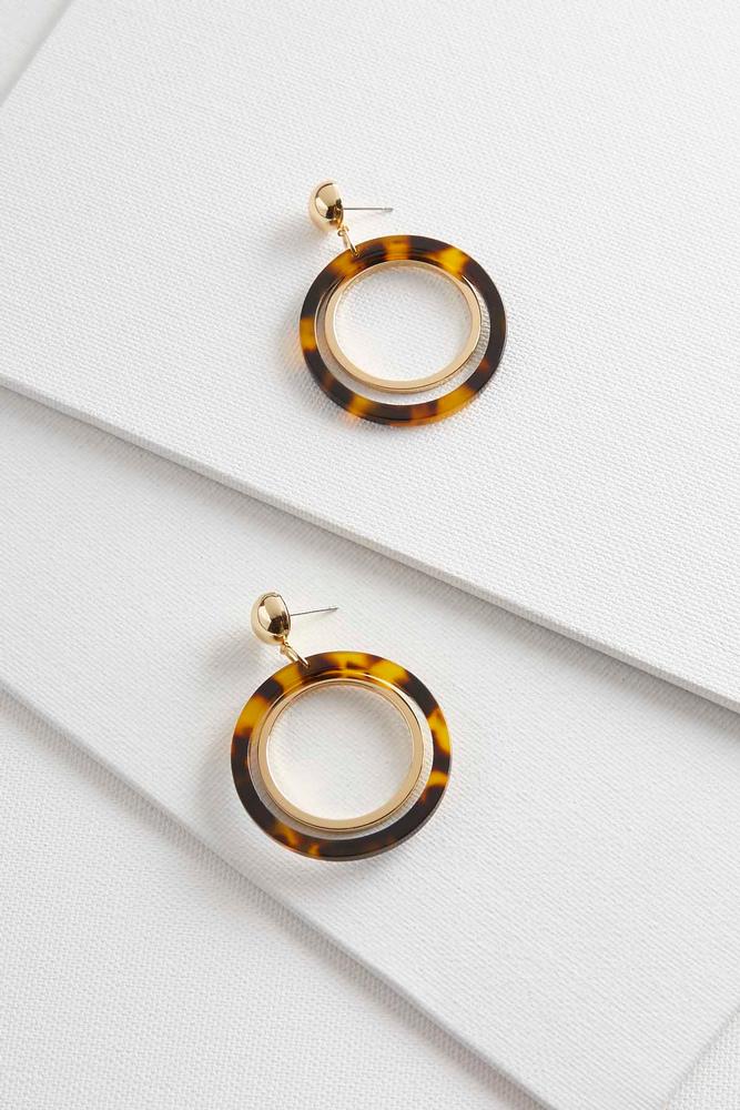 Marbled Resin Metal Hoops