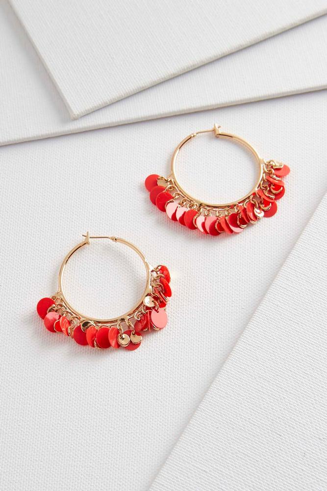 Shaky Sequin Hoops