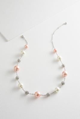 pave and pearl necklace