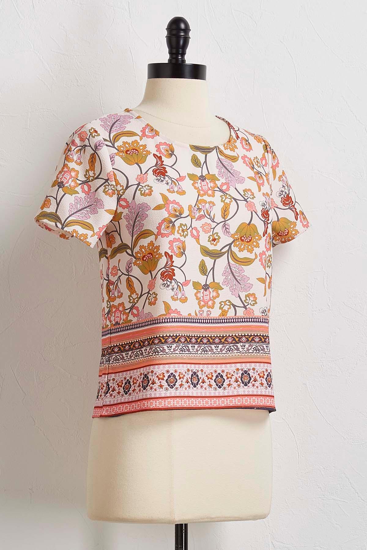 Crepe Floral Top