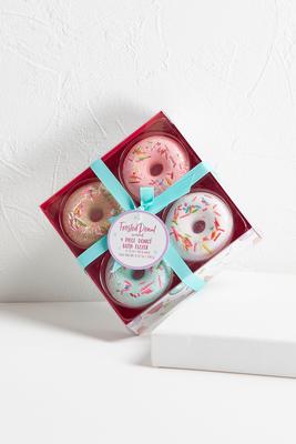 donut bath fizzer set