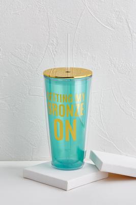 getting my bronze on tumbler