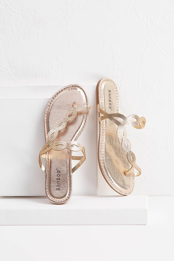 Glitter Toe Ring Sandals