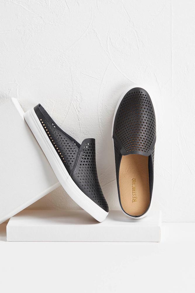 Perforated Slip- On Sneakers