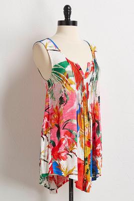 pleated palm tank