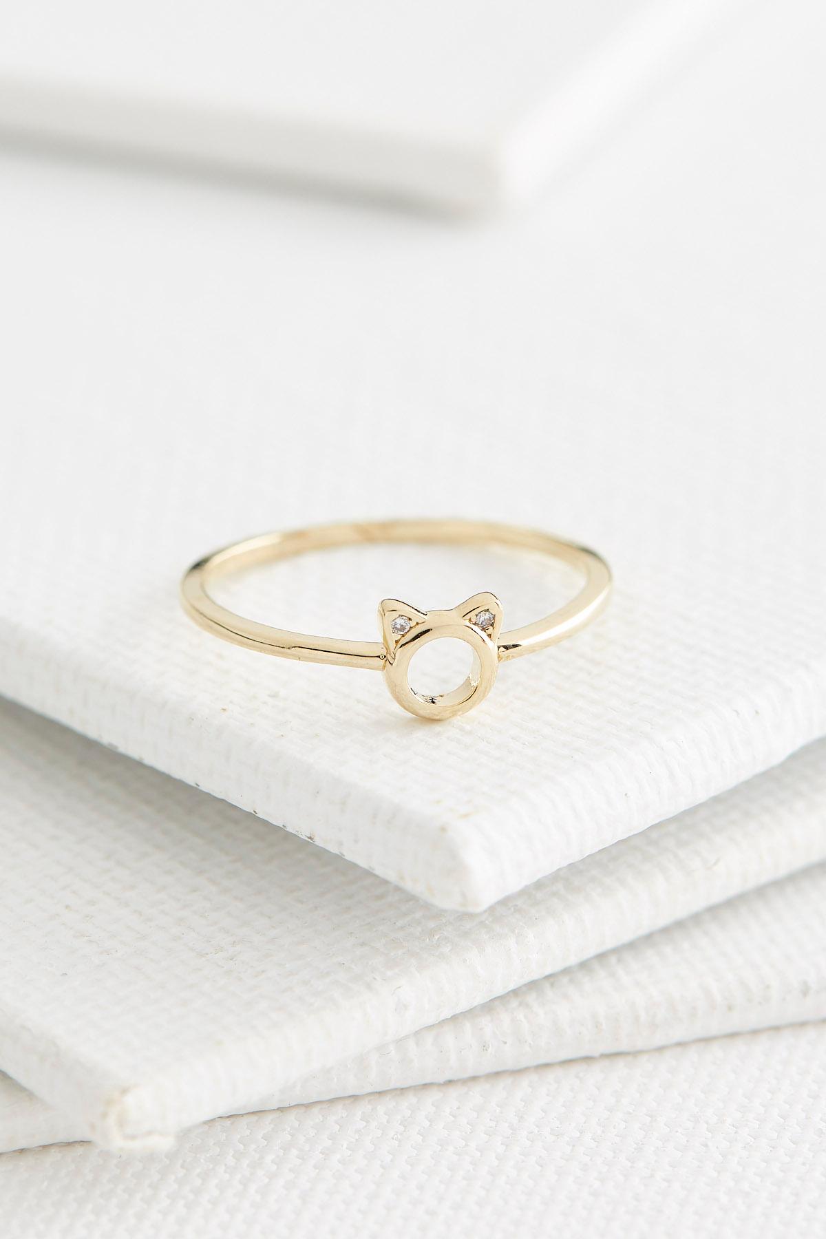 Dainty Cat Ring