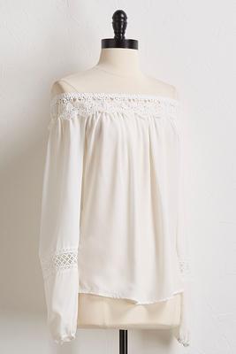 crochet off the shoulder top