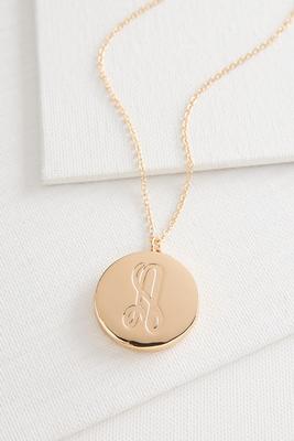 a monogram locket pendant necklace