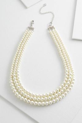 classic layered pearl necklace