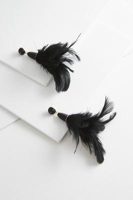 feather duster earrings