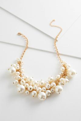 cluster pearl necklace