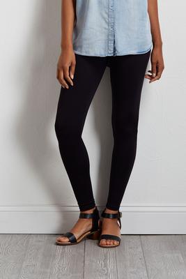 black nylon leggings
