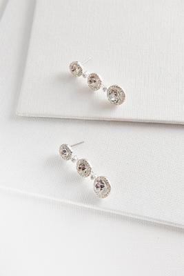 rhinestone dangle earrings