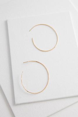 hammered brass hoop earrings