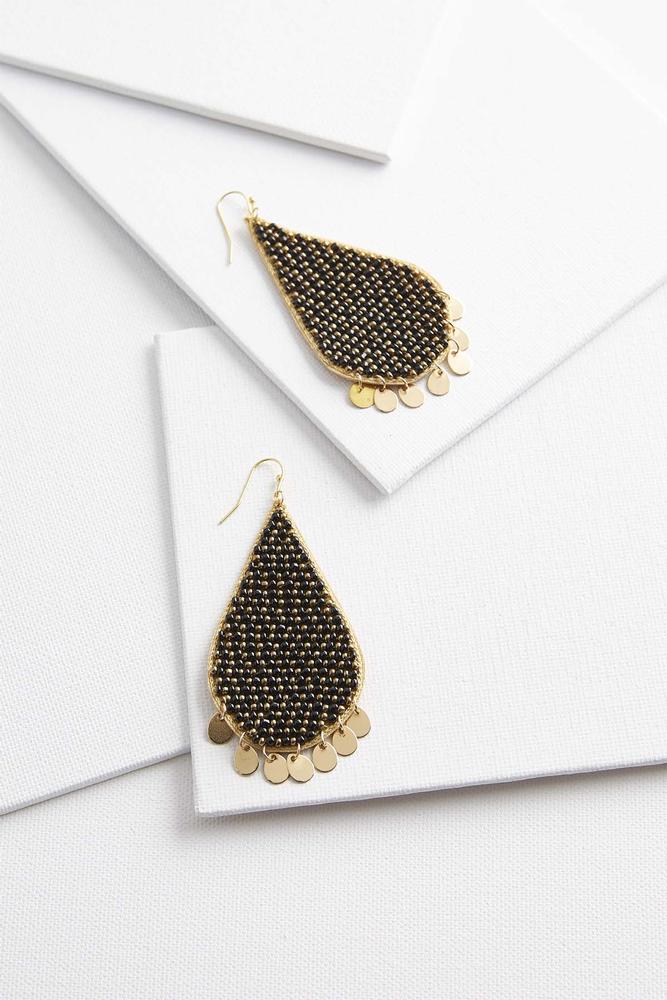 Seed Bead Tear Shaped Earrings