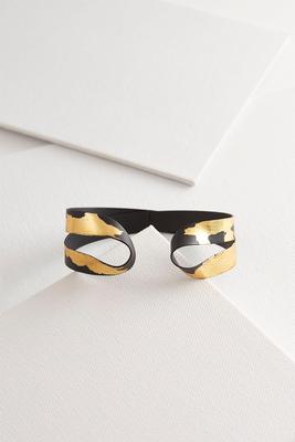 splashed gold black cuff