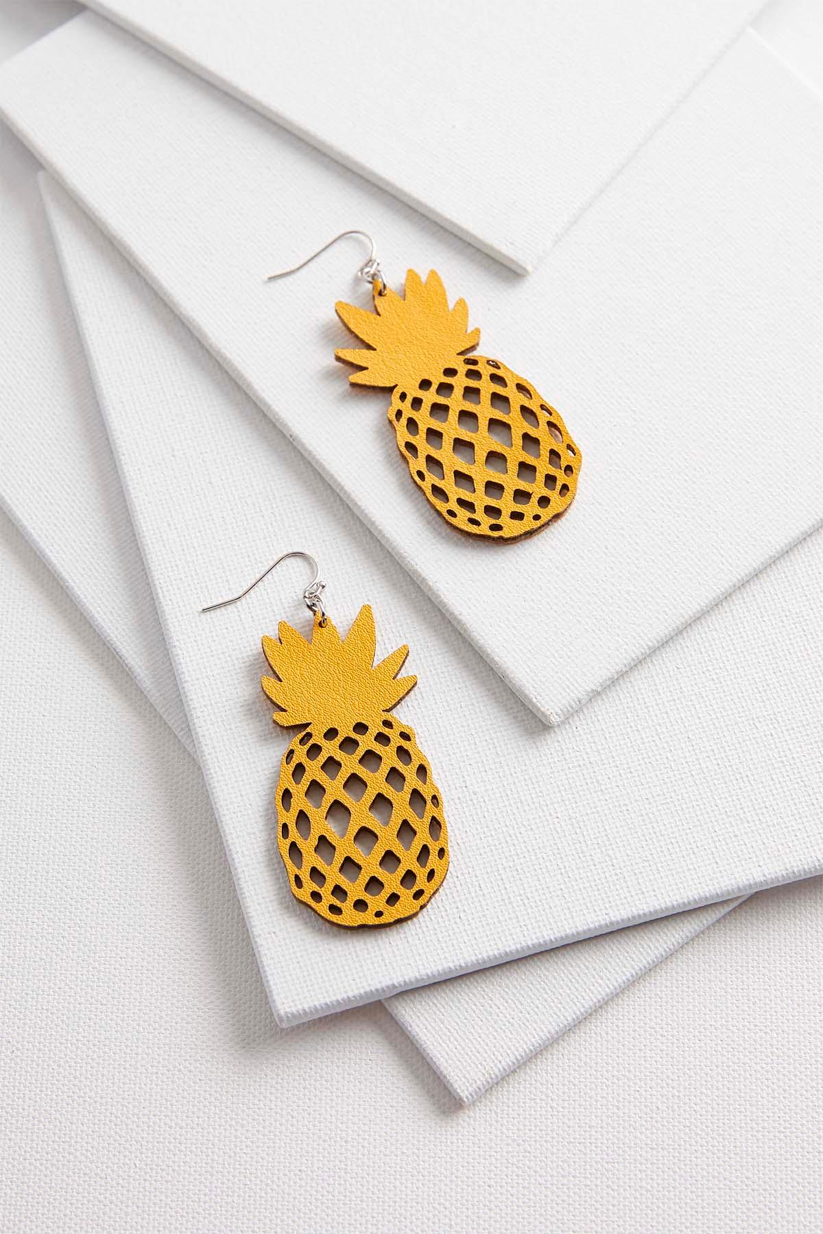 Cutout Pineapple Earrings